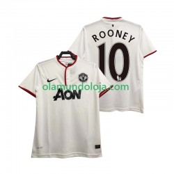 Camisola Manchester United Rooney 10 2013 2014 Retro Homem Equipamento Terceiro Manga Curta